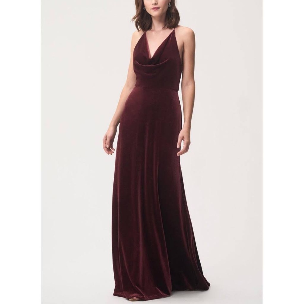 Jenny Yoo Sullivan Stretch Velvet Bridal Dress Size 6